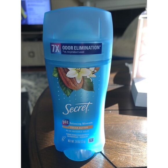 Secret Fresh Antiperspirant Deodorant Invisible Solid Cocoa Butter 2.6 oz - Picture 1 of 5